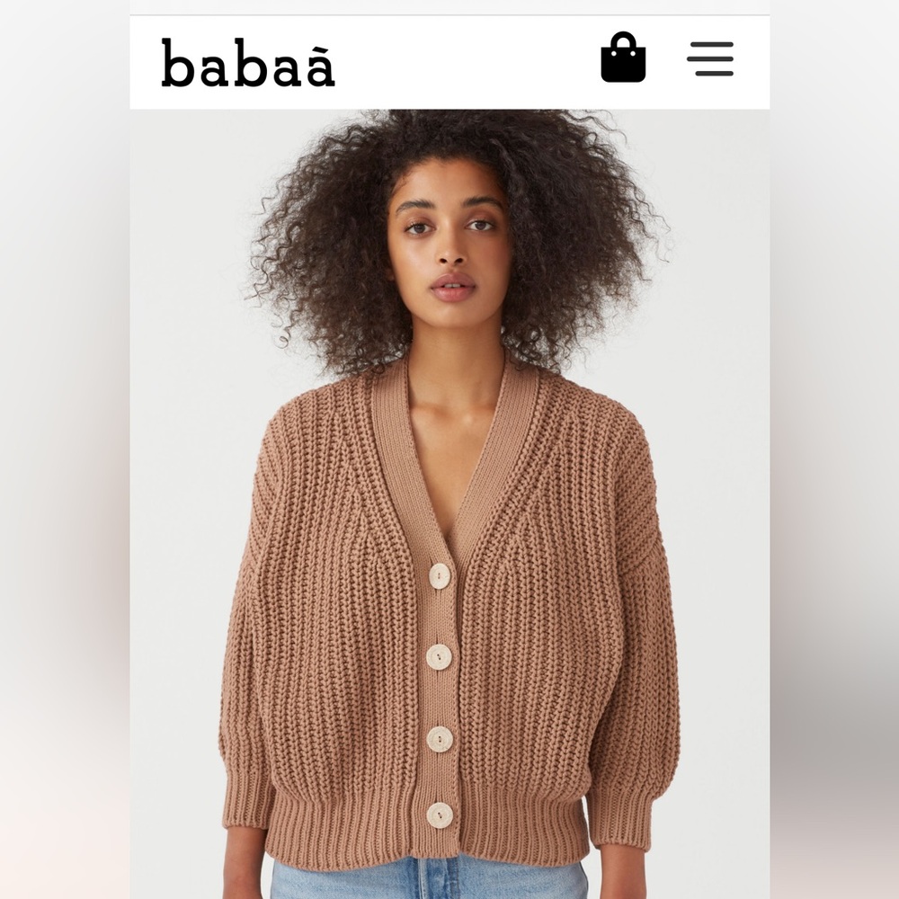Babaa cardigan no. 18 in roasted fig
